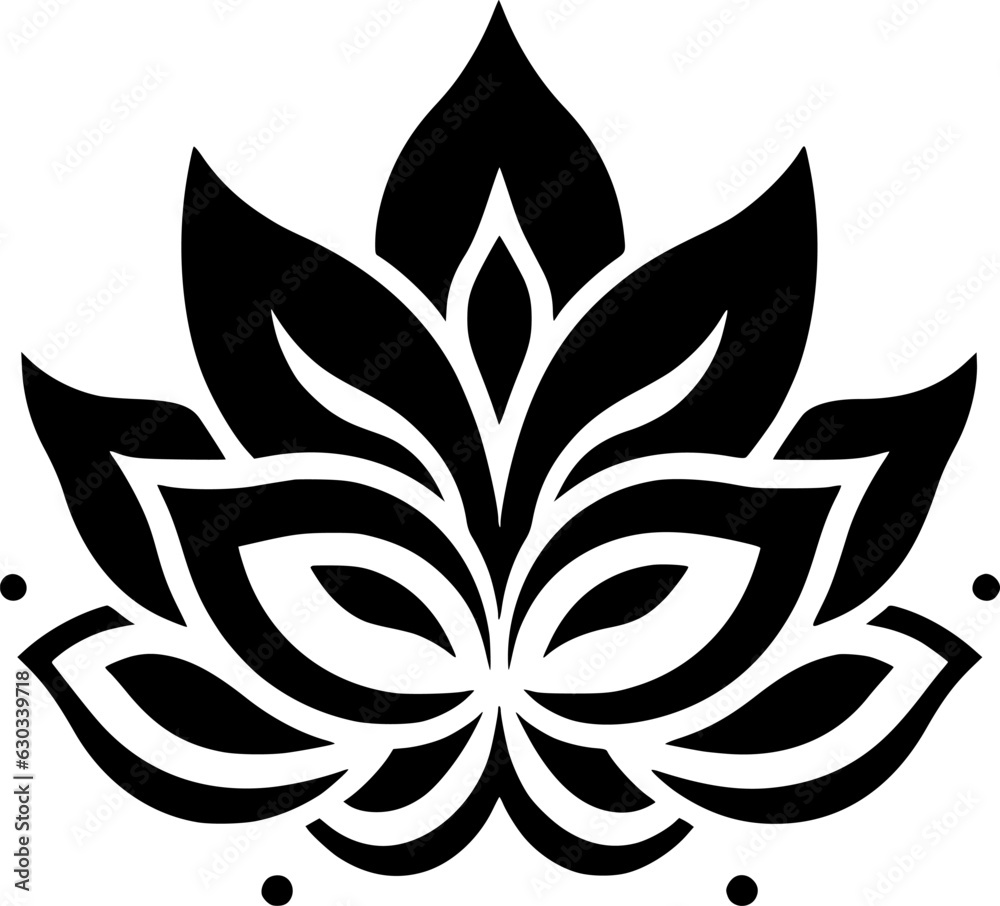 Mandala | Black and White Vector illustration