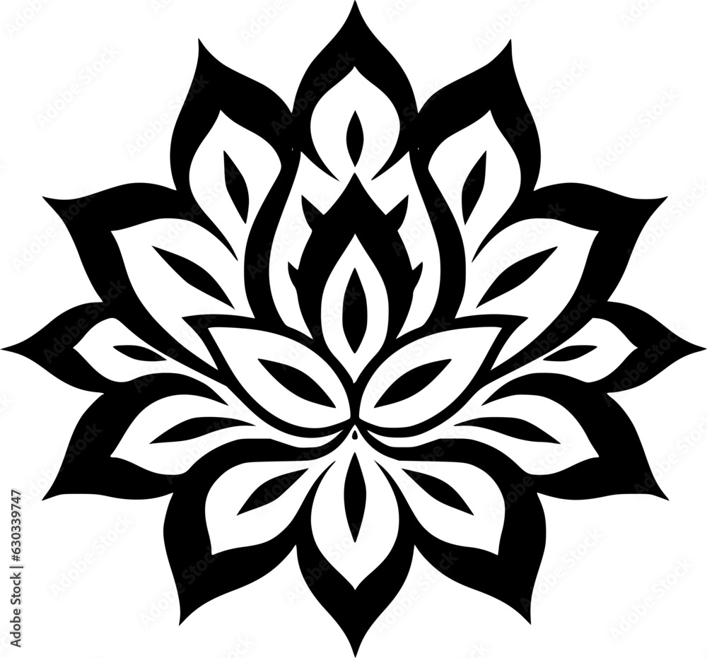 Mandala | Black and White Vector illustration Mandala | Black and White Vector illustration