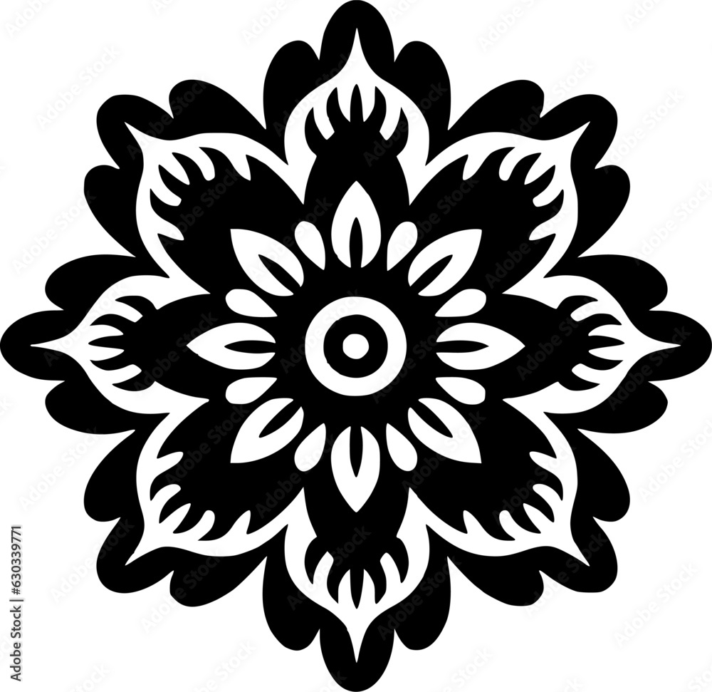 Mandala - Minimalist and Flat Logo - Vector illustration Mandala - Minimalist and Flat Logo - Vector illustration