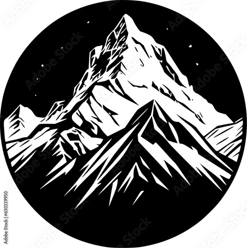 Mountain Range | Minimalist and Simple Silhouette - Vector illustration