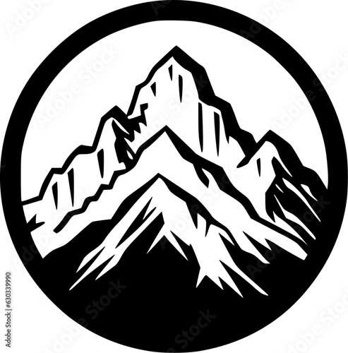 Mountain Range - Minimalist and Flat Logo - Vector illustration