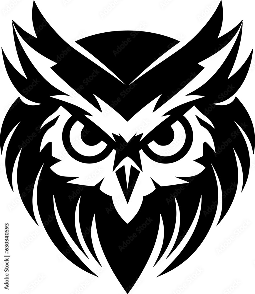 Owl - Minimalist and Flat Logo - Vector illustration Owl - Minimalist and Flat Logo - Vector illustration