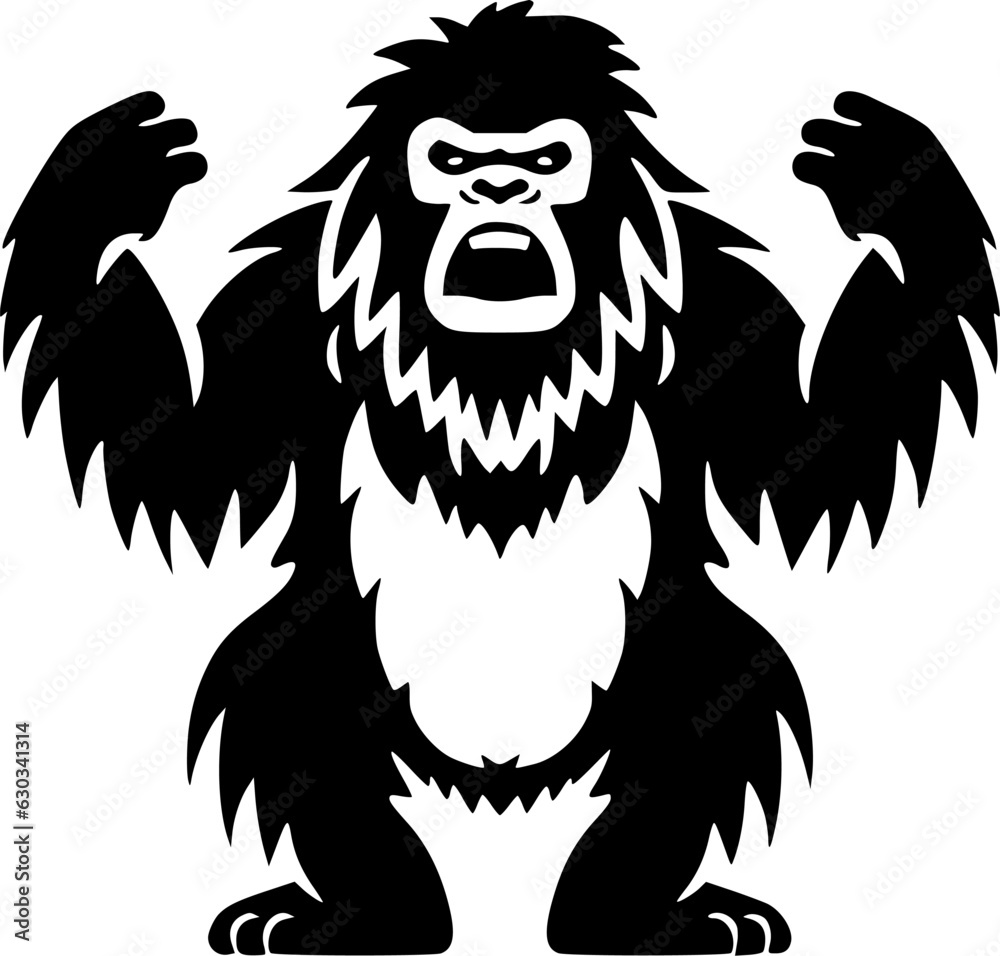 Fototapeta premium Bigfoot - Minimalist and Flat Logo - Vector illustration