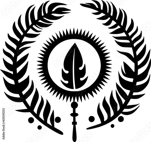 Boho | Black and White Vector illustration