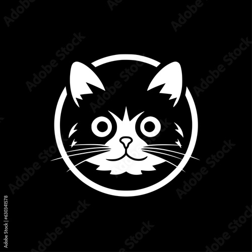 Cat - Minimalist and Flat Logo - Vector illustration