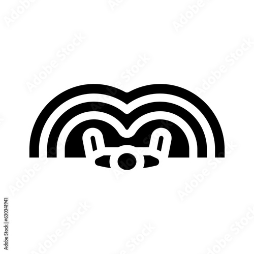 ergonomics principles mechanical engineer glyph icon vector. ergonomics principles mechanical engineer sign. isolated symbol illustration