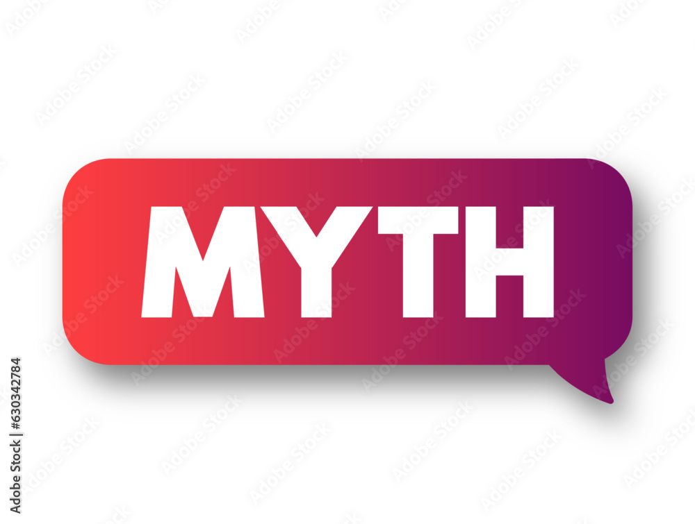 Myth is a folklore genre consisting of narratives that play a fundamental role in a society, text concept background Myth is a folklore genre consisting of narratives that play a fundamental role in a society, text concept background
