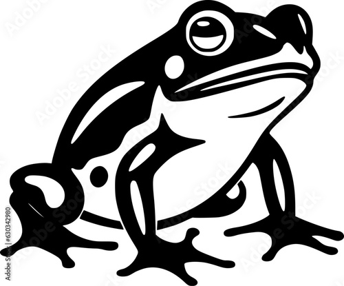 Frog - Minimalist and Flat Logo - Vector illustration