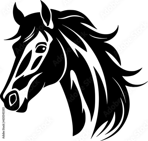 Horse | Minimalist and Simple Silhouette - Vector illustration