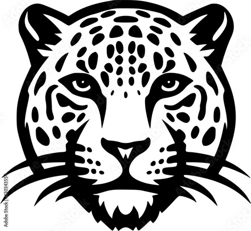 Leopard - Minimalist and Flat Logo - Vector illustration