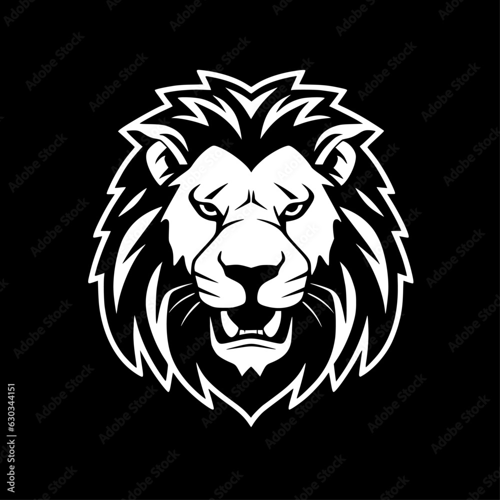 Lion | Black and White Vector illustration Lion | Black and White Vector illustration