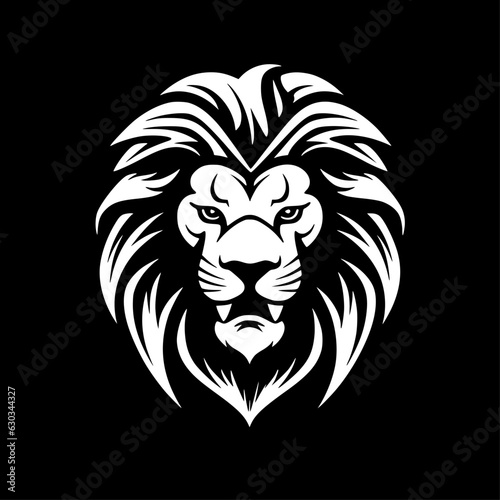 Lion - Minimalist and Flat Logo - Vector illustration