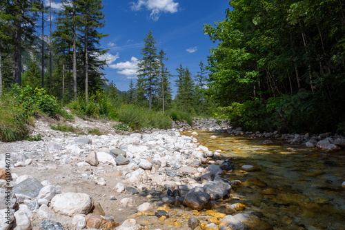 Klausbach in den Berchtesgadener Alpen nahe Ramsau, Oberbayern, Bayern, Deutschland