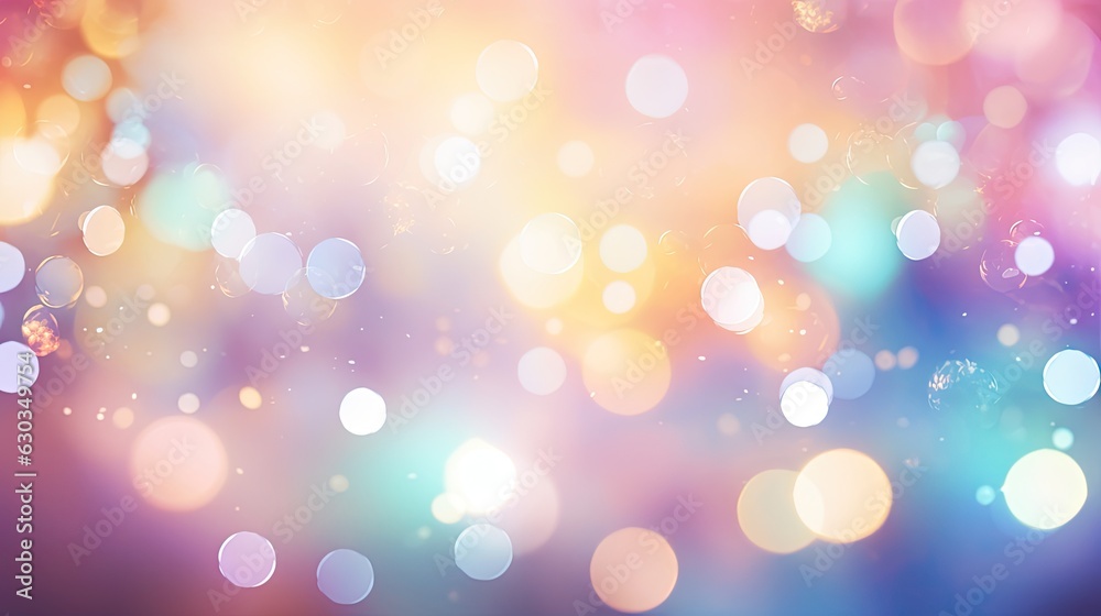 Fototapeta premium Colorful pastel bokeh background