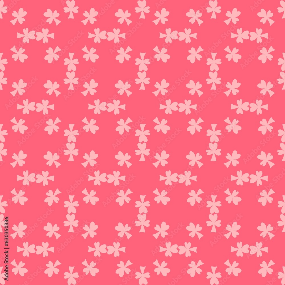 seamless background with floral pink background 