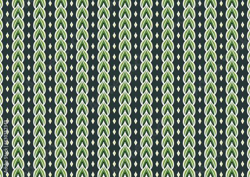 Pattern petal green graphic geometric illustration vector abstract tribal vintage styled retro classic wallpapering background pattern template print textile cloth rug tile photo