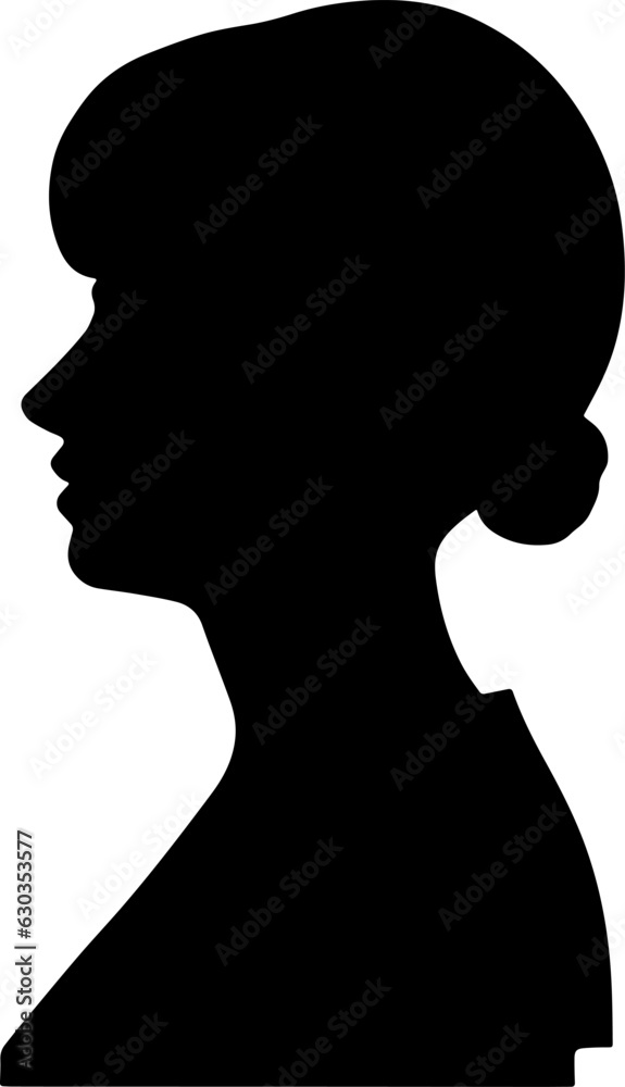 Woman face logo icon vector.