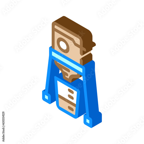 portable espresso maker glamping isometric icon vector. portable espresso maker glamping sign. isolated symbol illustration