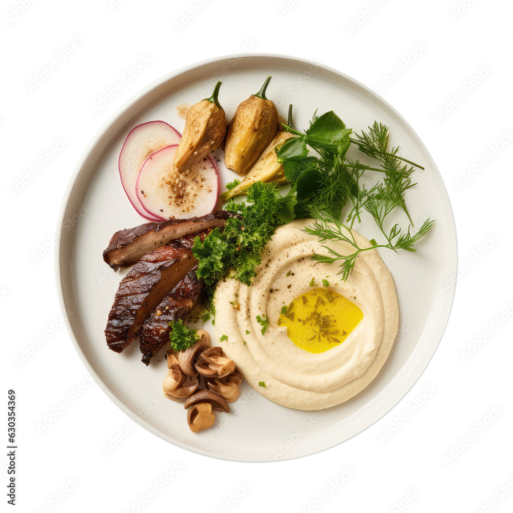 Jachnun Israeli Cuisine On White Plate On Isolated Transparent Background, Png Jachnun Israeli Cuisine On White Plate On Isolated Transparent Background, Png