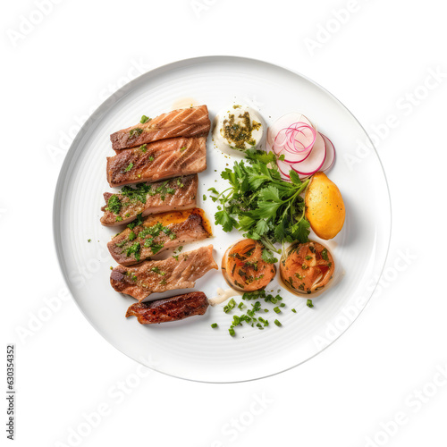 Humita Argentine Cuisine On White Plate On Isolated Transparent Background, Png