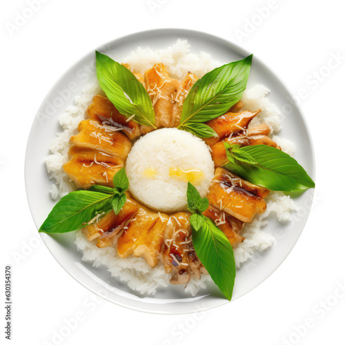 Kakanin Filipino Cuisine On White Plate On Isolated Transparent Background, Png photo
