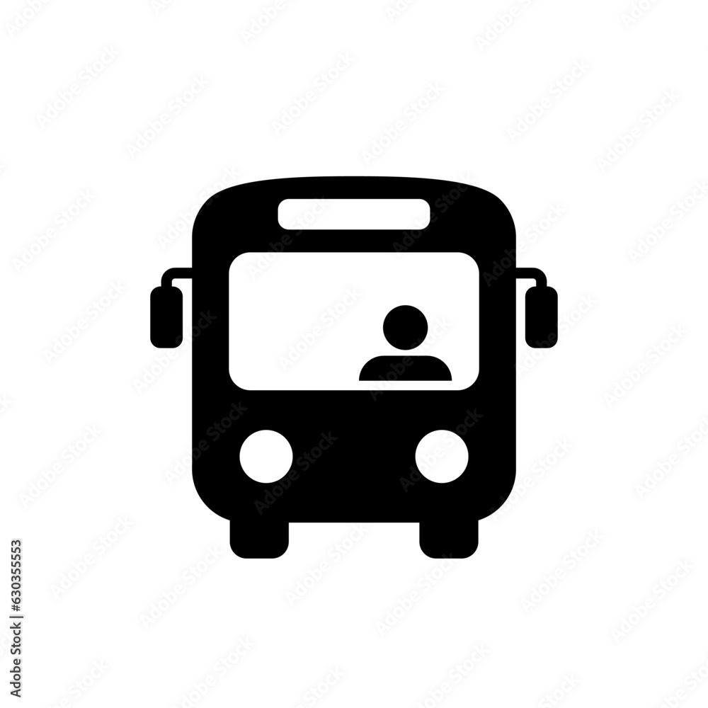 Bus, public transportation icon vector in flat style Bus, public transportation icon vector in flat style