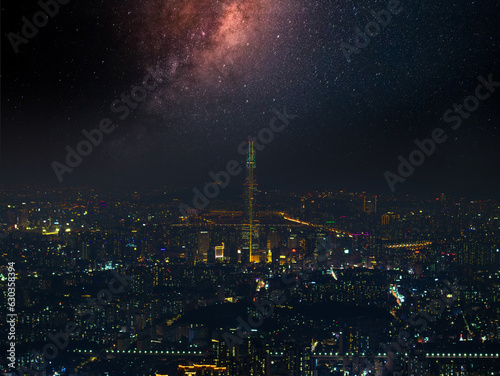 Wallpaper Mural city at night Torontodigital.ca