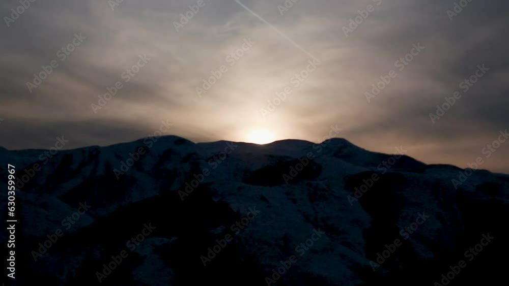 sunset in the mountains sunset in the mountains