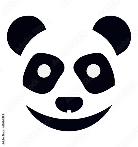 Wallpaper Mural Modern Panda Profile: Minimalist Panda Face Design Torontodigital.ca