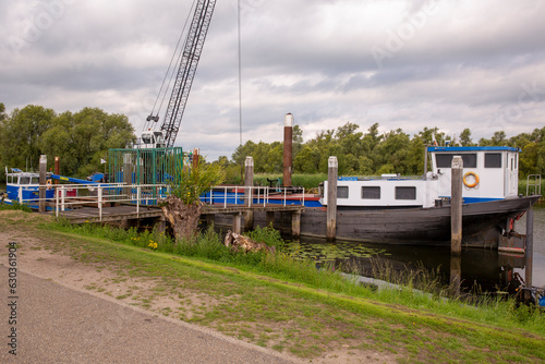 Mooring dock in the harbor.