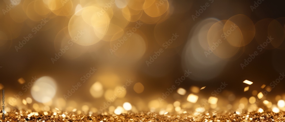 gold glitter, bokeh, background texture, Generative ai gold glitter, bokeh, background texture, Generative ai