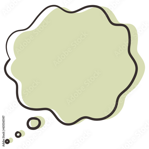 Speech bubble element design for digital media, websites, templates, and more.