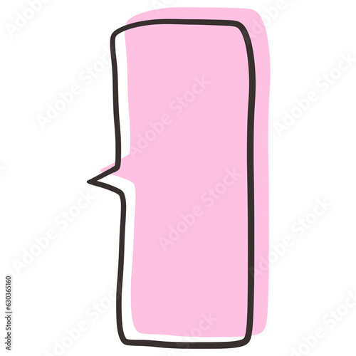 Speech bubble element design for digital media, websites, templates, and more.