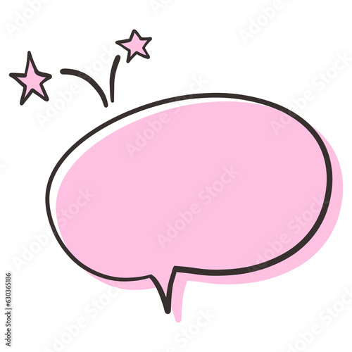Speech bubble element design for digital media, websites, templates, and more.