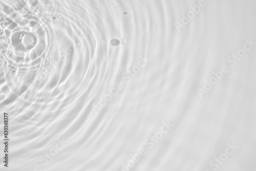 Abstract white transparent water shadow surface texture natural ripple background