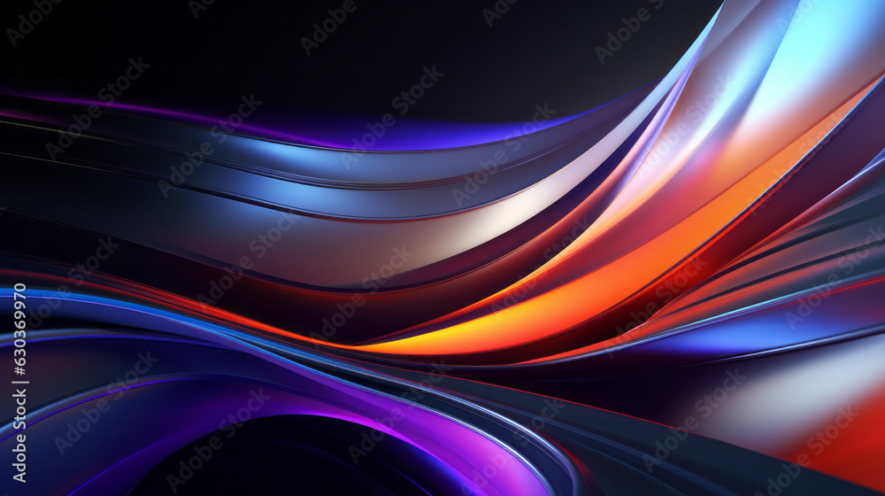 Fototapeta premium A vibrant abstract background with flowing and colorful waves