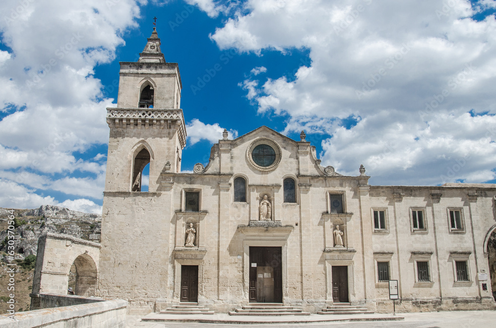 San Pietro Caveoso Church in Matera, Italy