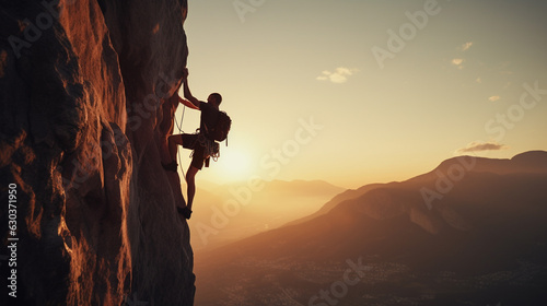 Rock climbing, extreme sport background with adventure mood and tone collection of extreme sport motivation, outdoors activities  lifestyle concept photo