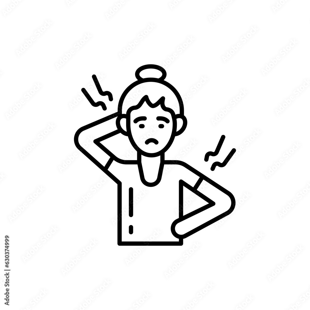 Muscle Pain icon in vector. Illustration