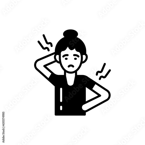 Muscle Pain icon in vector. Illustration