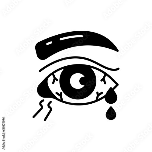 Conjunctivitis icon in vector. Illustration