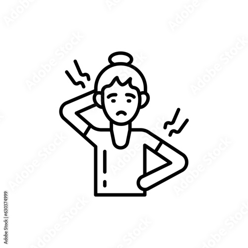 Muscle Pain icon in vector. Illustration