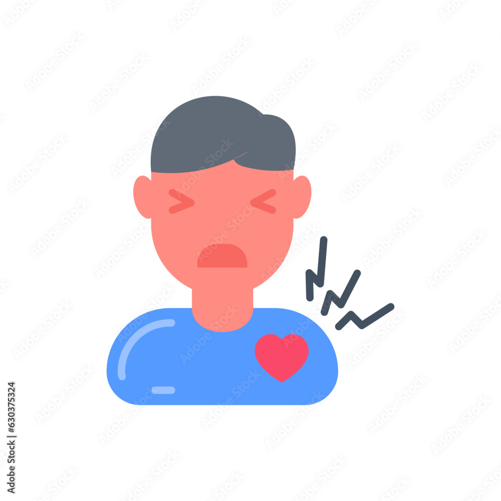 Irregular Heartbeat icon in vector. Illustration Irregular Heartbeat icon in vector. Illustration