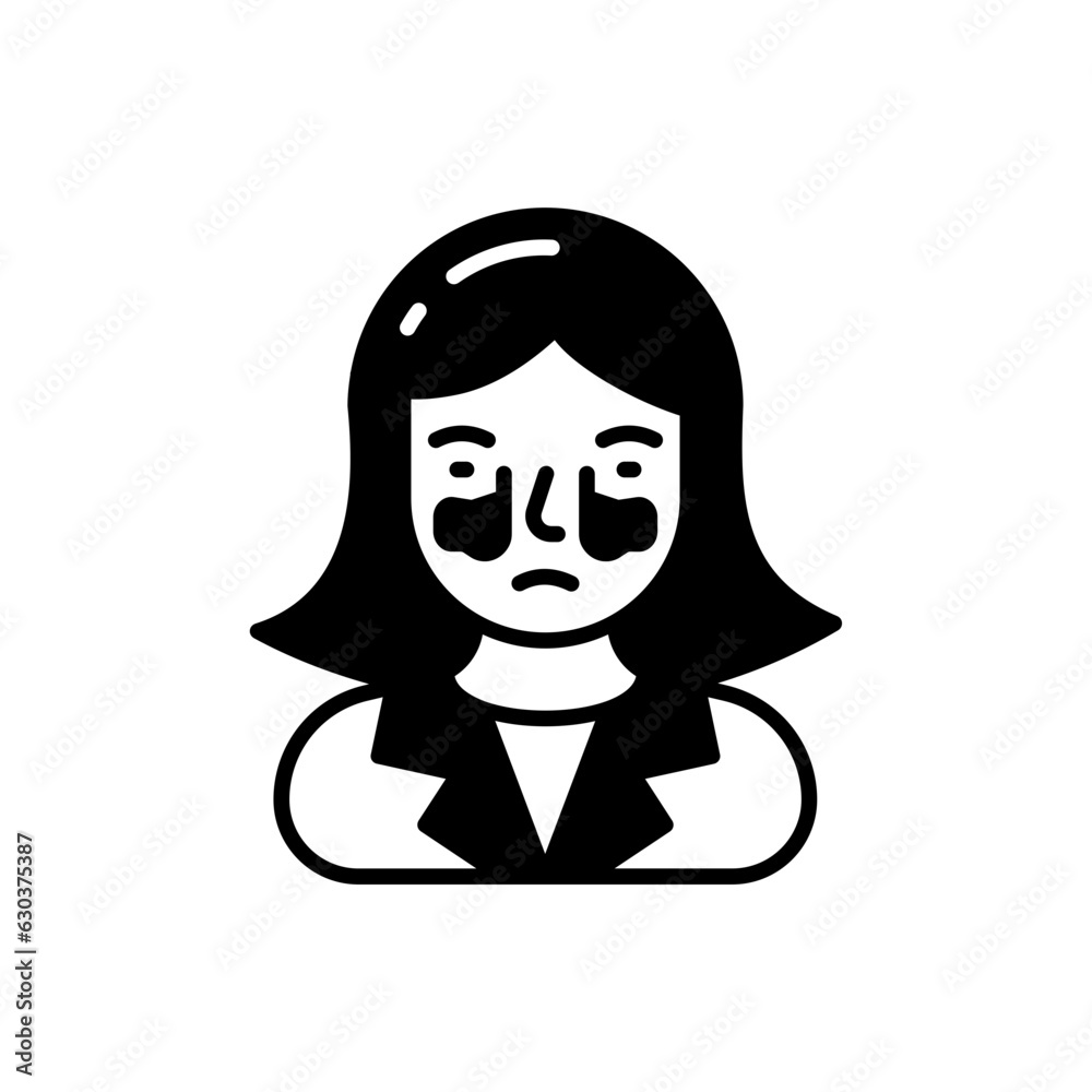 Sinusitis icon in vector. Illustration Sinusitis icon in vector. Illustration