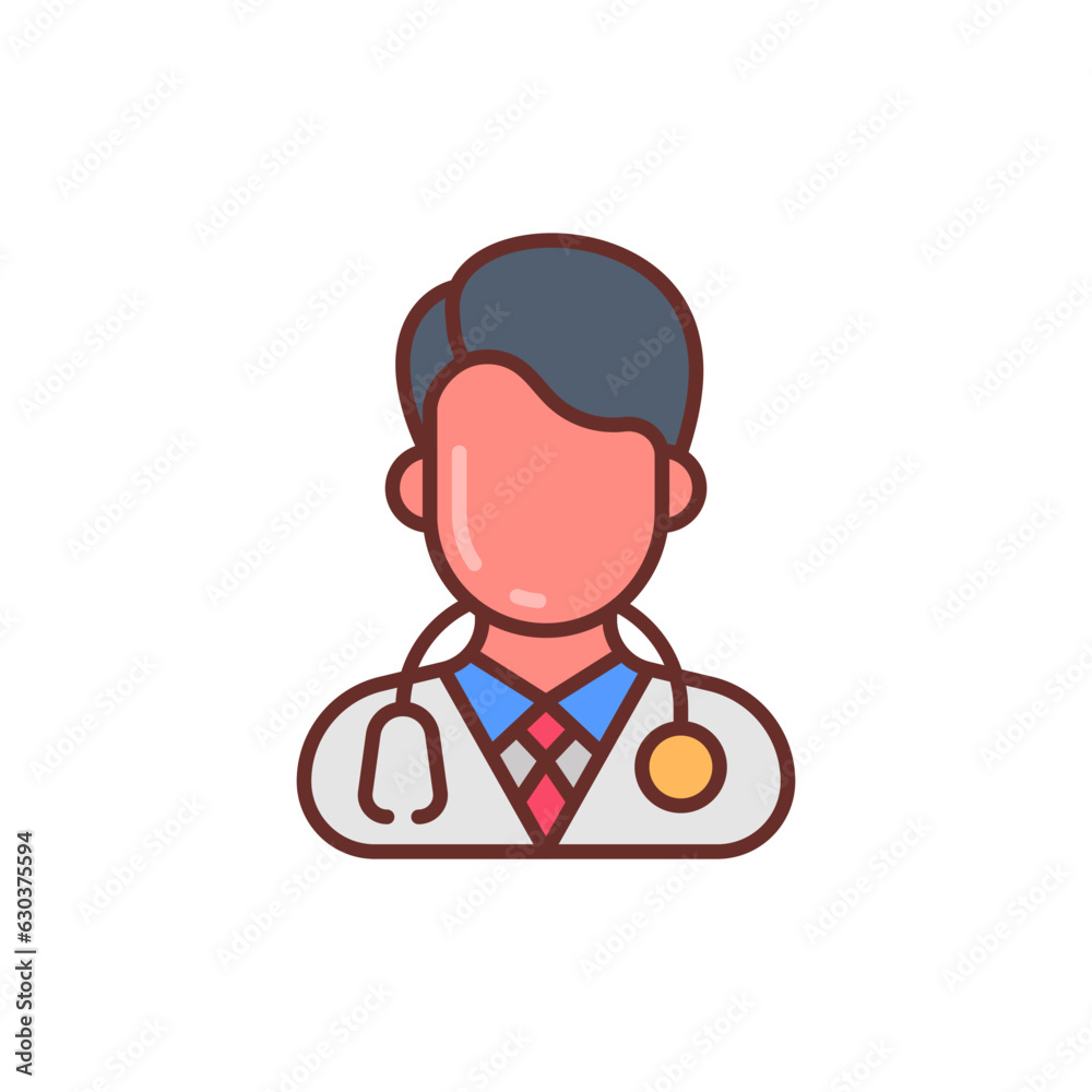Doctor icon in vector. Illustration Doctor icon in vector. Illustration