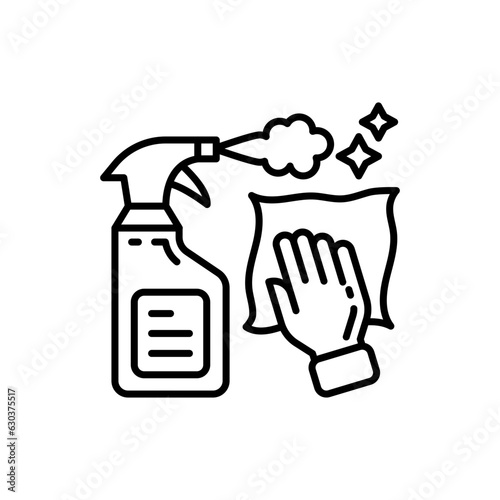 Disinfect Surface icon in vector. Illustration