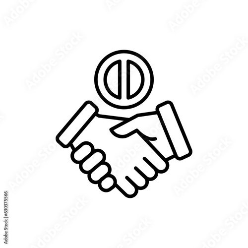 No Shaking icon in vector. Illustration