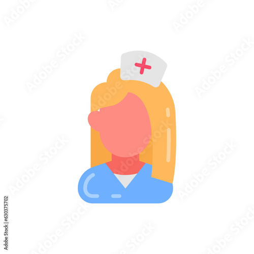 Nurse icon in vector. Illustration