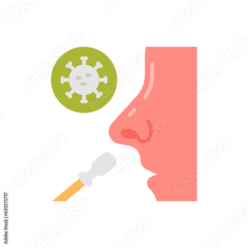 PCR Test icon in vector. Illustration