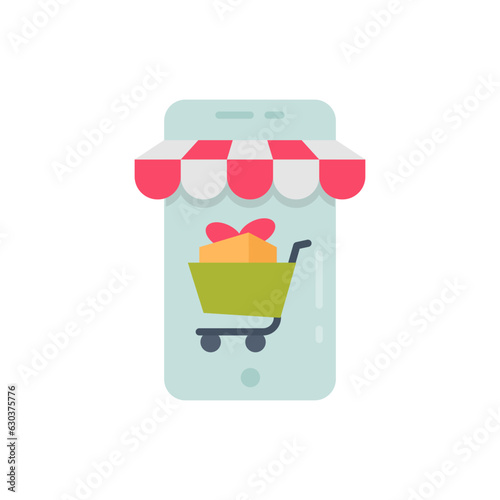 Online Shopping icon in vector. Illustration